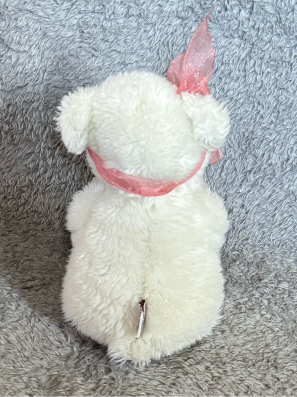 GUND Momma’s Love White Bear Plush w/ Baby Teddy Pink Bow Stuffed Animal Toy - Picture 4 of 8